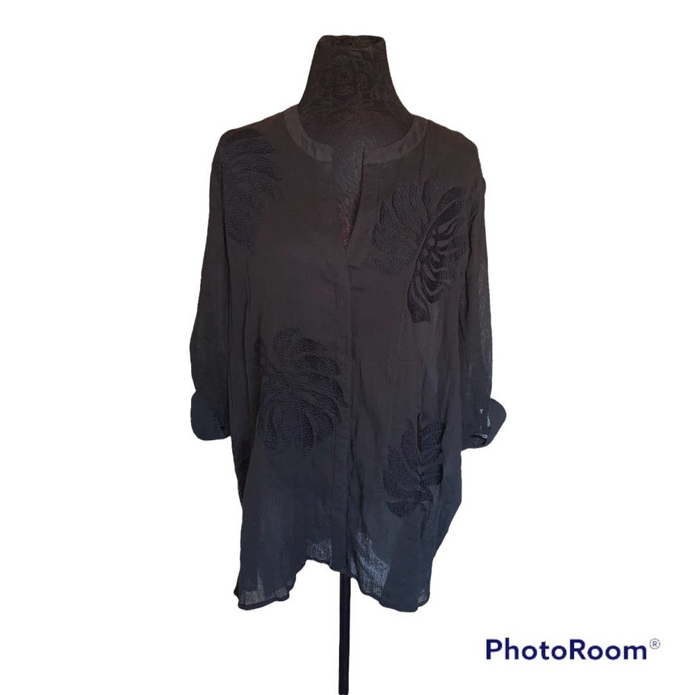 OSO Casuals Black Blouse Size 2XL